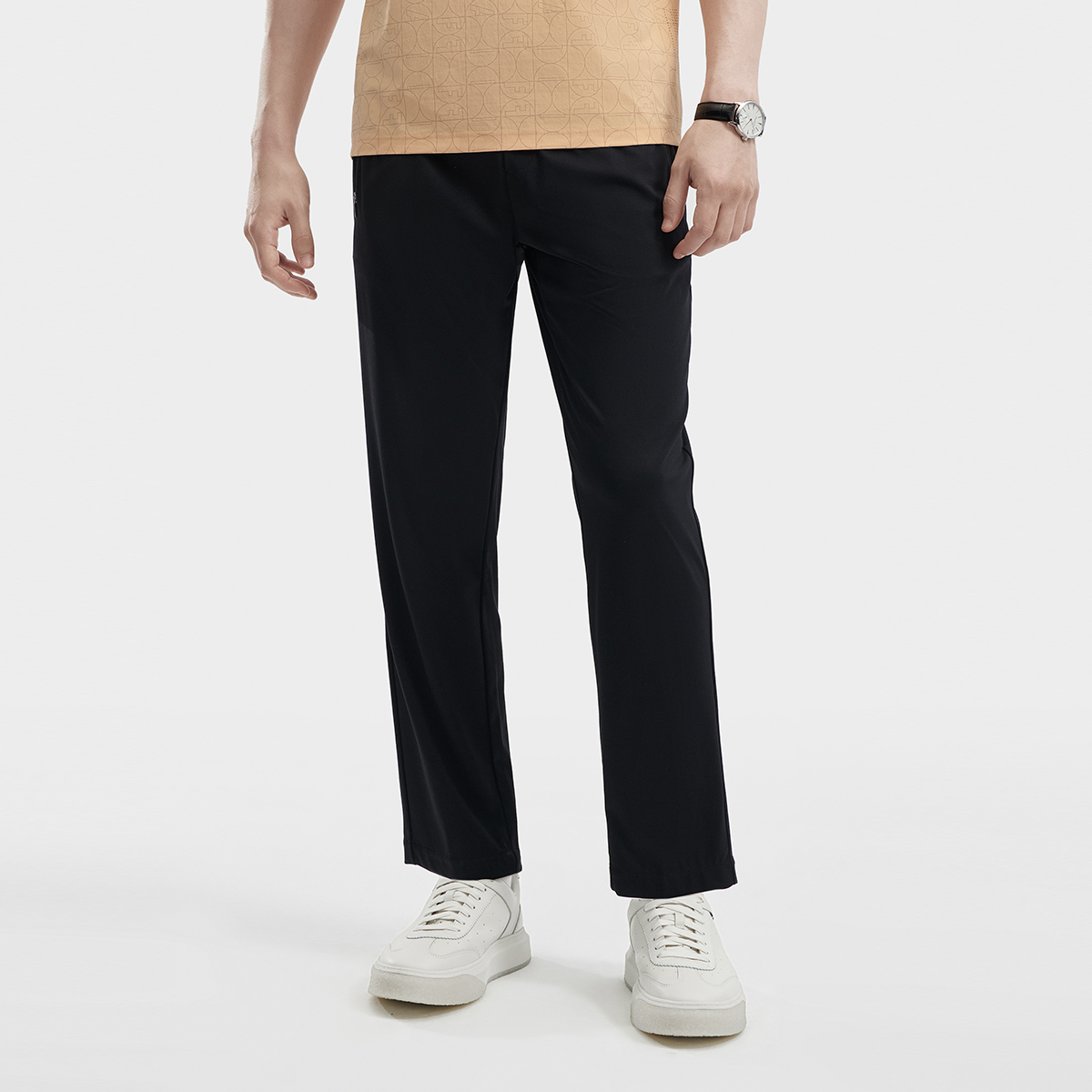 Men's high-end business straight knit pants