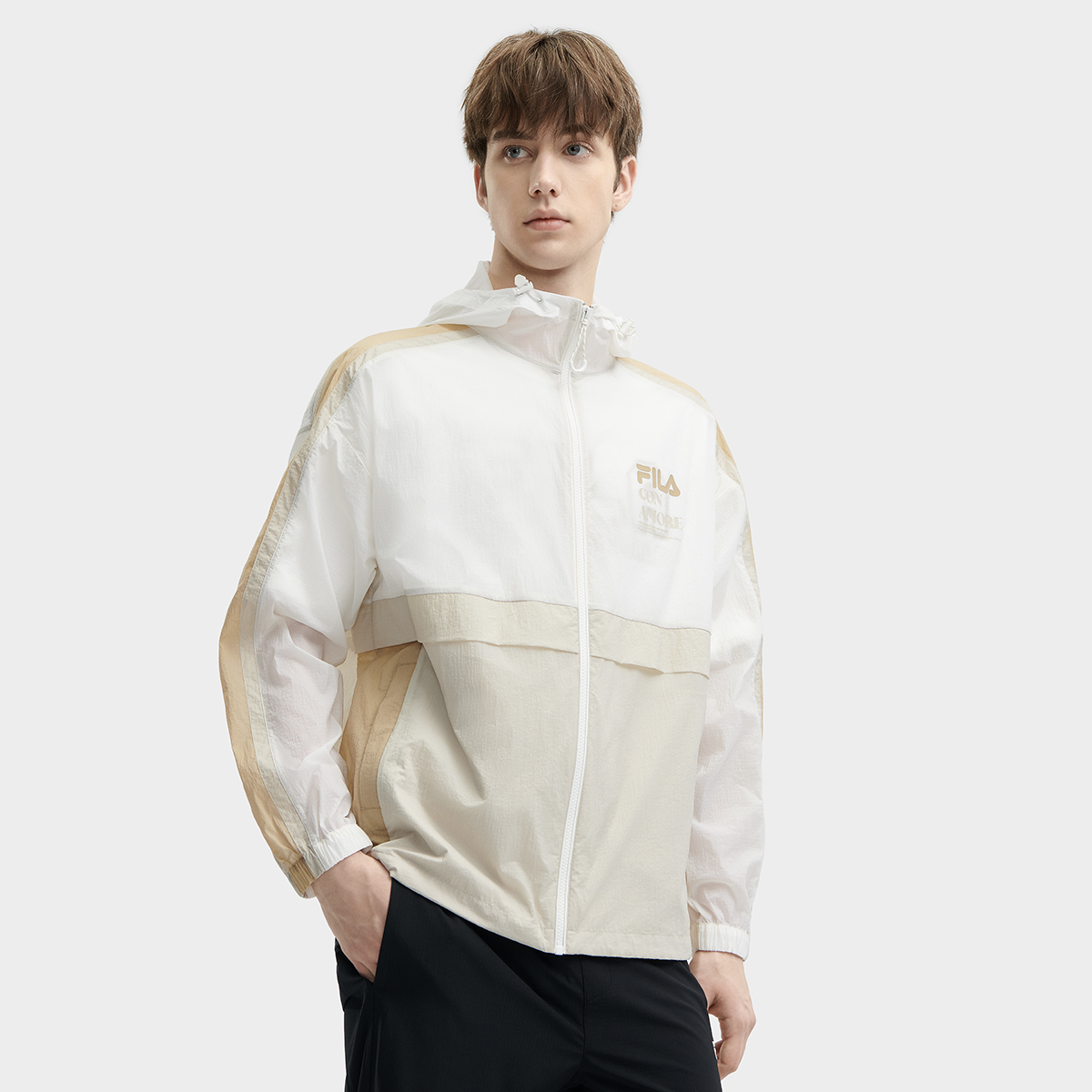 Suntan woven jacket for men and women