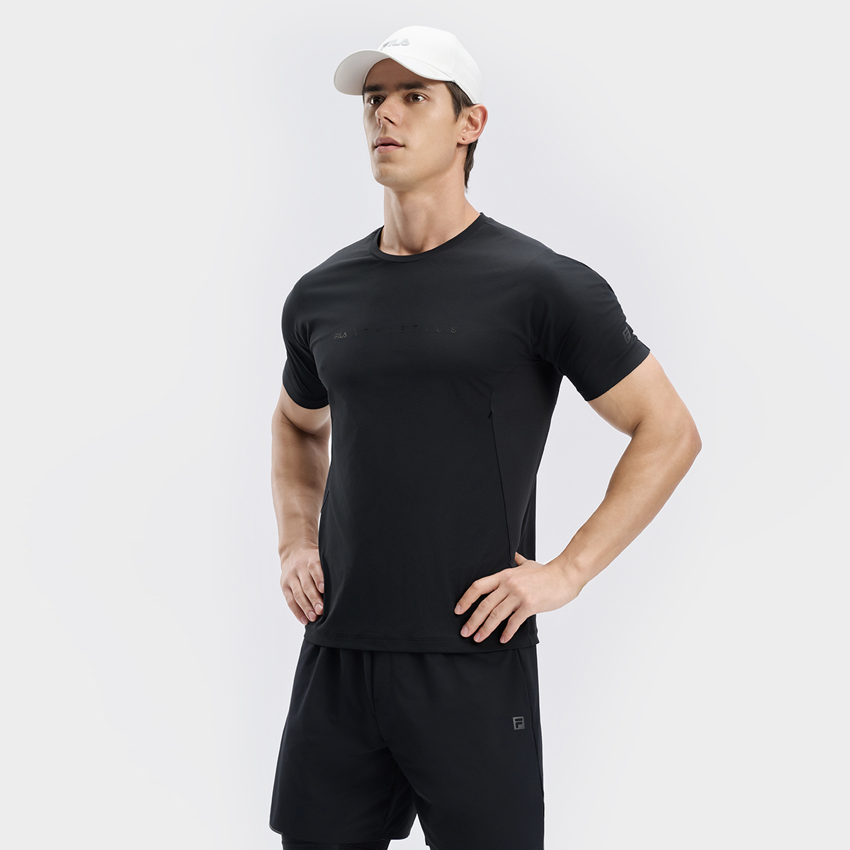 Men's off-court fitness crew-neck breathable short-sleeved T-shirt