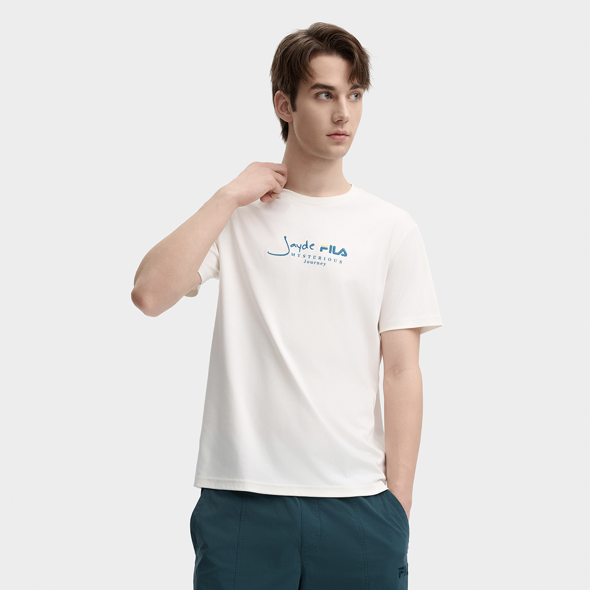 Men's fashion casual cotton short-sleeved T-shirt