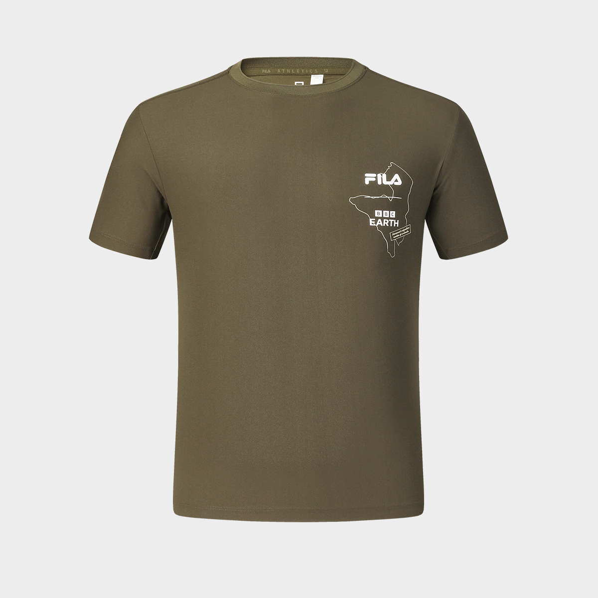 FILA BBC EARTH co-branded men's professional sports short sleeve T-shirt