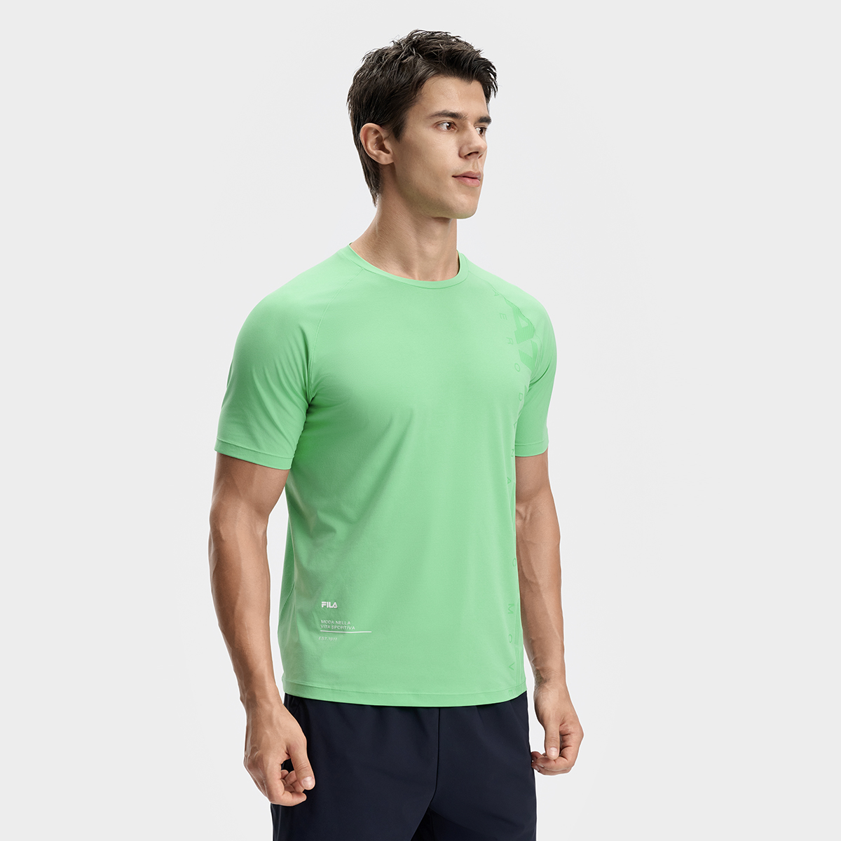 Men's off-court fitness cool dry short sleeve T-shirt