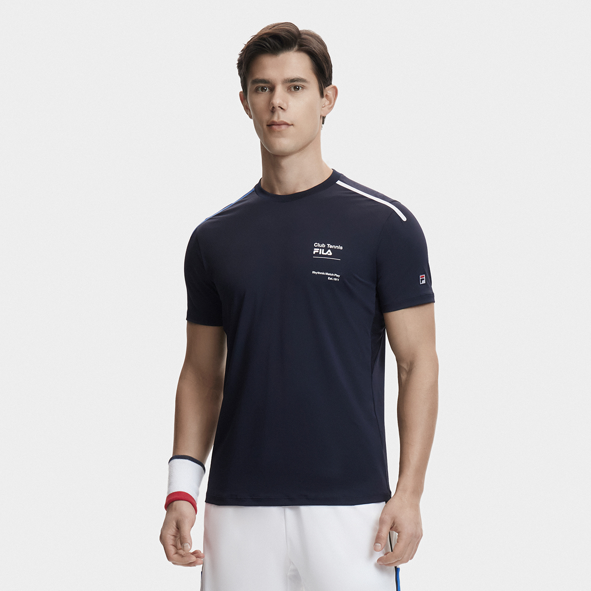 Men's off-court tennis crew neck short sleeve T-shirt