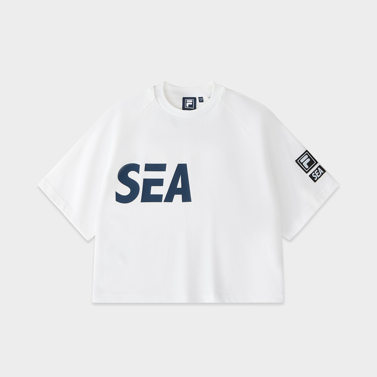 FILA X WIND AND SEA Women's Trend Sports loose short sleeve T-shirt