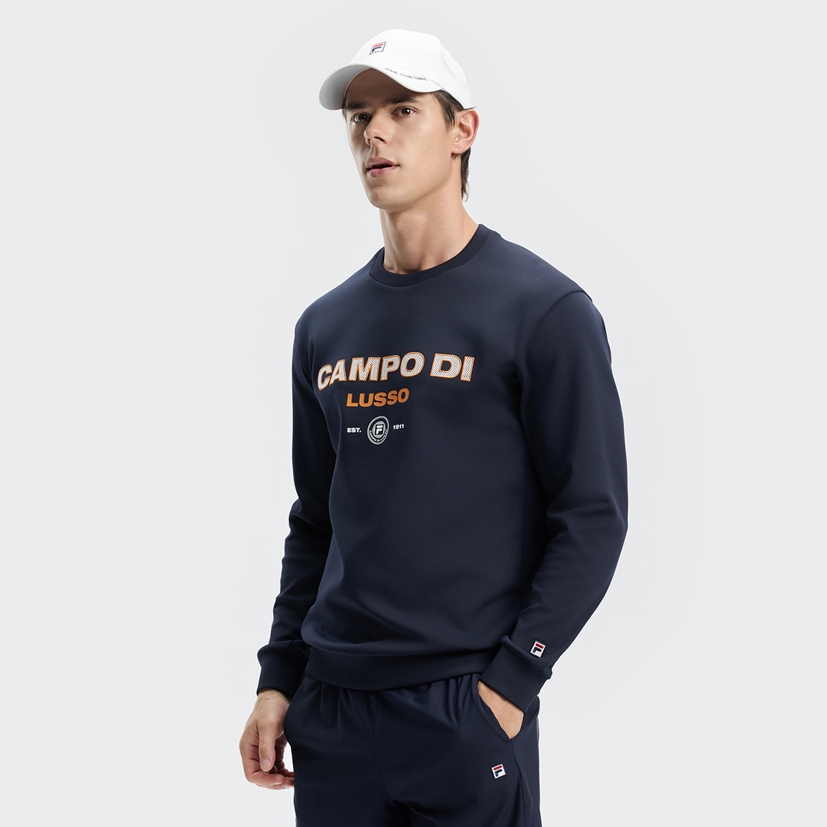 Men's loose off-court tennis hoodie