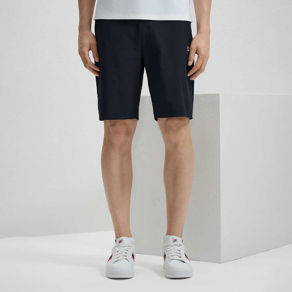 Men's classic business woven shorts