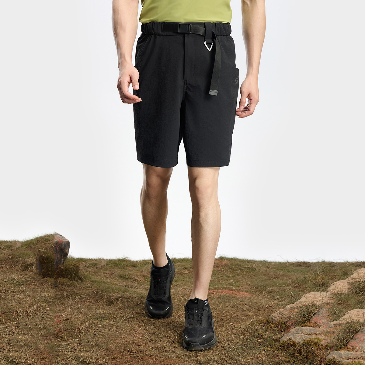 FILA | BBC EARTH joint series men's professional sports woven quarter pants
