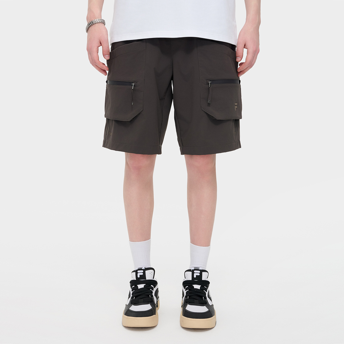 Men's fashion sports loose woven quarter pants