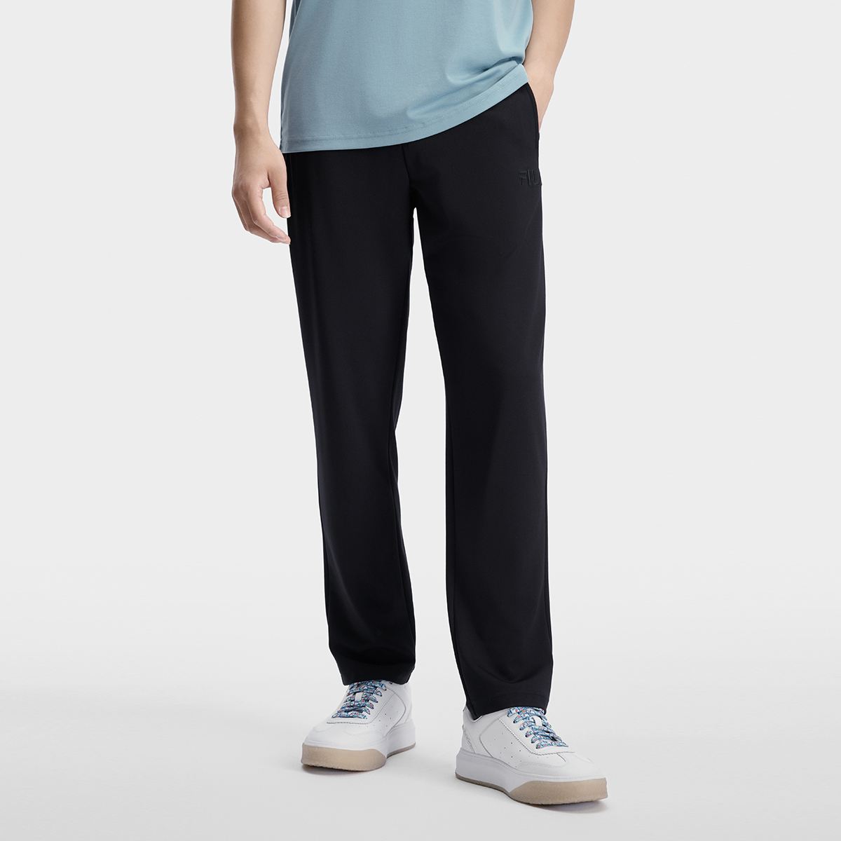 Men's fashion casual straight knit pants