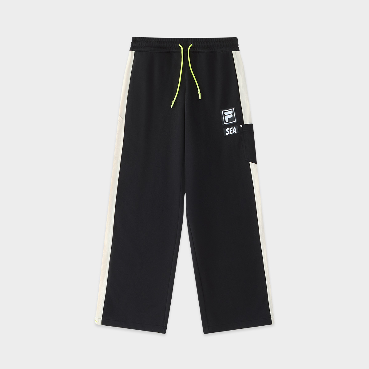 FILA X WIND AND SEA Men's trend sports loose knit pants