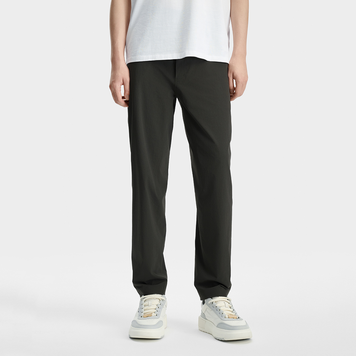 Men's high-end business straight woven pants