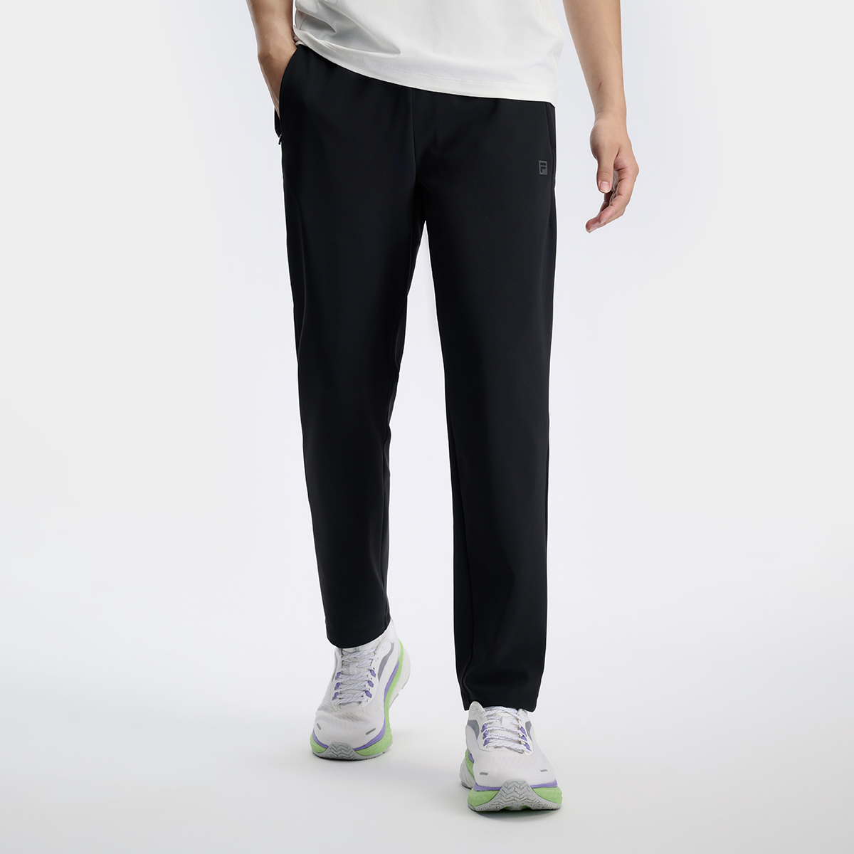 Men's off-court fitness sunscreen straight knit pants