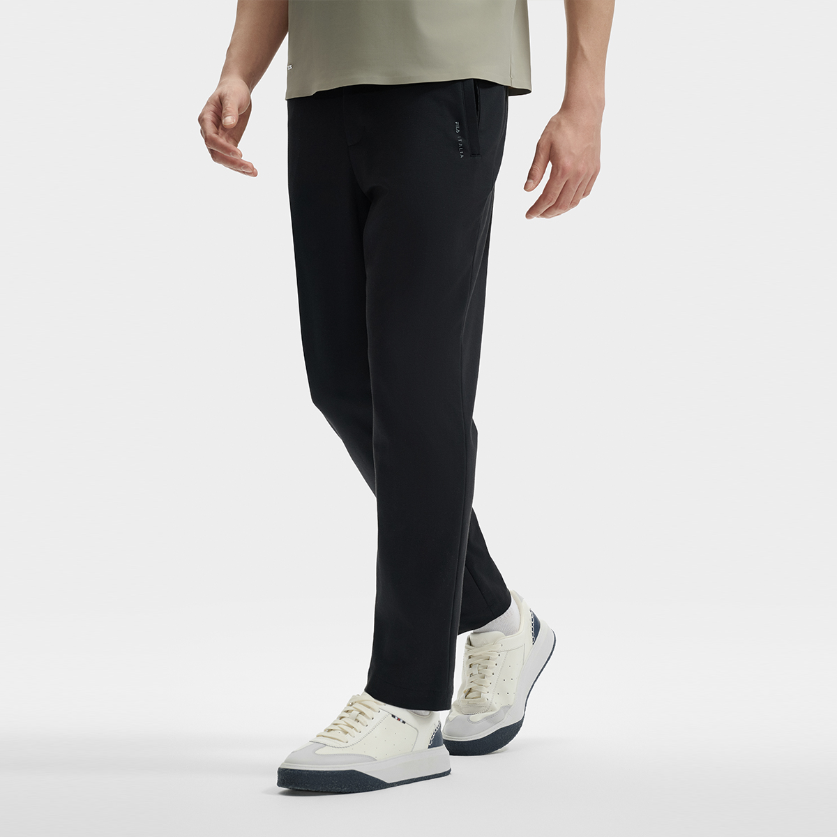 Men's high-end business straight knit pants